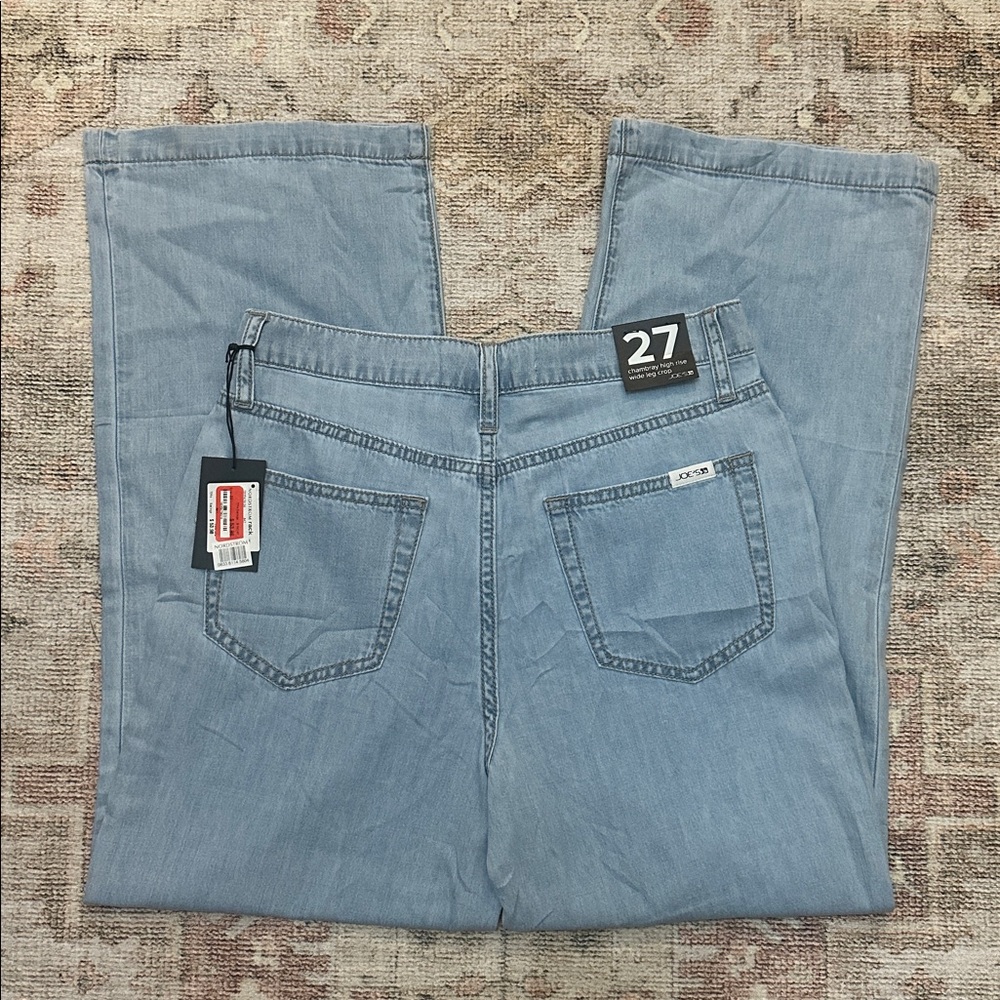 Woman’s NWTs Joe’s Jeans Chambray High Rise Wide Leg Crop
